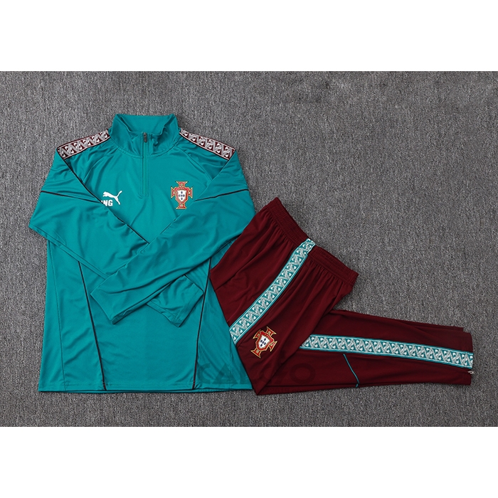 Tuta da Track di Felpa Portogallo Bambino 2026-2027 Verde